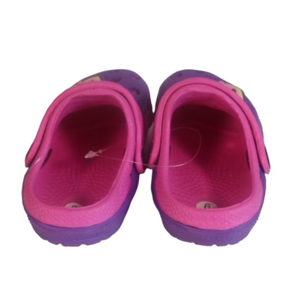 Girls coastal kick toddler two tone Fuchsia Purple Crogs Size 6 Tolder Baby - Picture 7 of 10